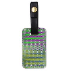 Colorful Zigzag Pattern Luggage Tags (One Side) 