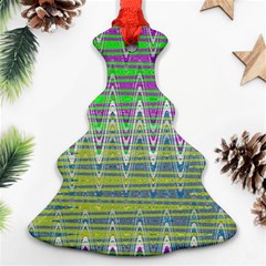 Colorful Zigzag Pattern Ornament (christmas Tree)