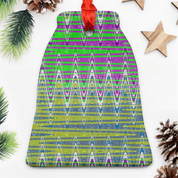 Colorful Zigzag Pattern Ornament (Bell) 