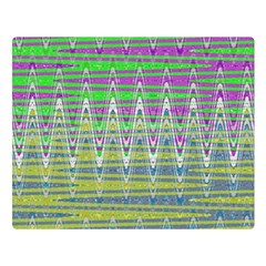 Colorful Zigzag Pattern Double Sided Flano Blanket (large) 