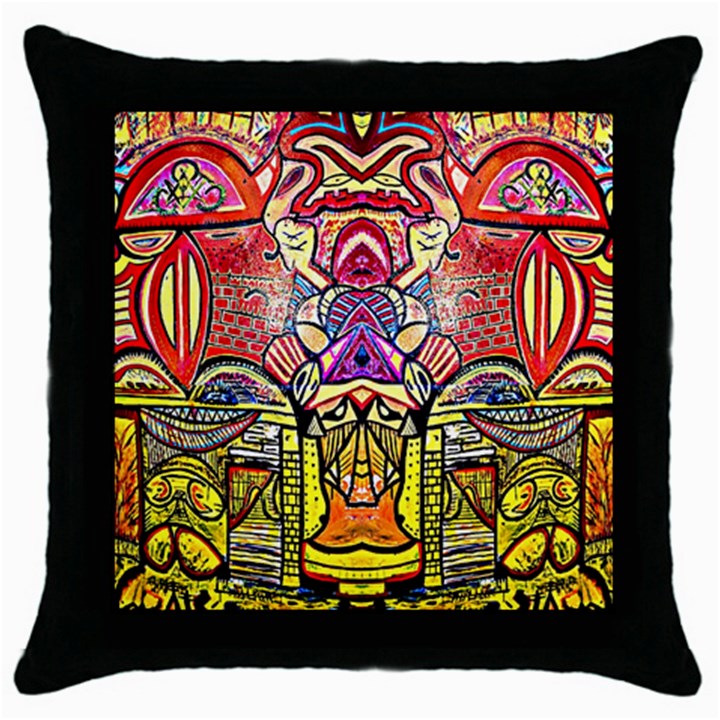 Last Of Throw Pillow Case (Black)