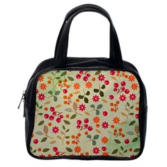 Elegant Floral Seamless Pattern Classic Handbags (one Side)