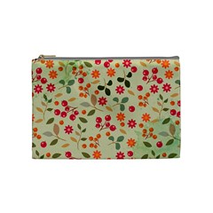 Elegant Floral Seamless Pattern Cosmetic Bag (Medium) 