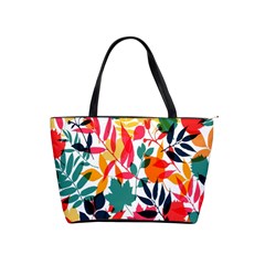 Seamless Autumn Leaves Pattern  Shoulder Handbags