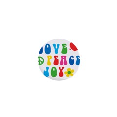 Love Peace And Joy  1  Mini Magnets