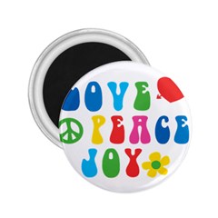 Love Peace And Joy  2 25  Magnets