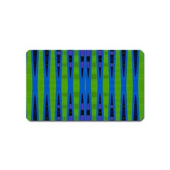 Blue Green Geometric Magnet (name Card)