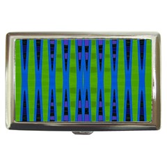 Blue Green Geometric Cigarette Money Cases