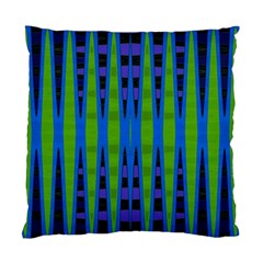 Blue Green Geometric Standard Cushion Case (one Side)