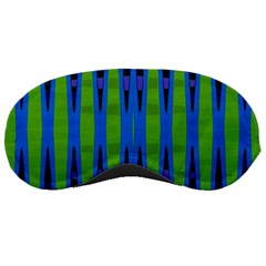 Blue Green Geometric Sleeping Masks