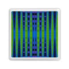 Blue Green Geometric Memory Card Reader (square) 