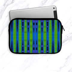 Blue Green Geometric Apple Ipad Mini Zipper Cases