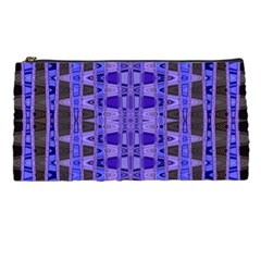 Blue Black Geometric Pattern Pencil Cases