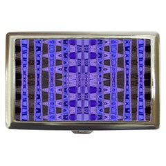 Blue Black Geometric Pattern Cigarette Money Cases