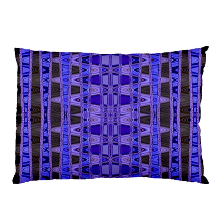 Blue Black Geometric Pattern Pillow Case