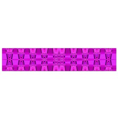 Bright Pink Black Geometric Pattern Flano Scarf (small)