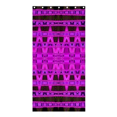 Bright Pink Black Geometric Pattern Shower Curtain 36  X 72  (stall) 