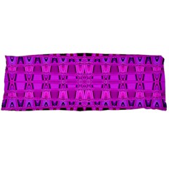 Bright Pink Black Geometric Pattern Body Pillow Case (dakimakura)