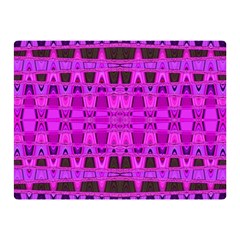 Bright Pink Black Geometric Pattern Double Sided Flano Blanket (mini) 