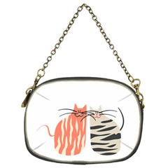 Two Lovely Cats   Chain Purses (two Sides) 