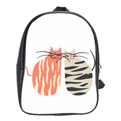 Two Lovely Cats   School Bags (xl) 