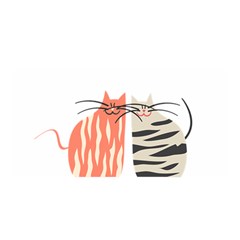 Two Lovely Cats   Satin Wrap by TastefulDesigns