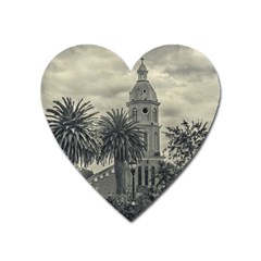 San Luis Church Otavalo Ecuador Heart Magnet by dflcprints