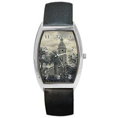 San Luis Church Otavalo Ecuador Barrel Style Metal Watch by dflcprints