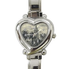 San Luis Church Otavalo Ecuador Heart Italian Charm Watch by dflcprints