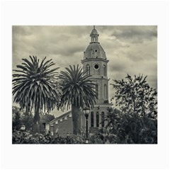 San Luis Church Otavalo Ecuador Small Glasses Cloth by dflcprints