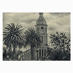 San Luis Church Otavalo Ecuador Large Glasses Cloth by dflcprints