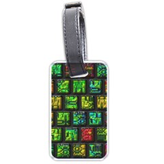 Colorful buttons               			Luggage Tag (one side)