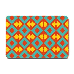 Blue Rhombus Pattern                			small Doormat by LalyLauraFLM