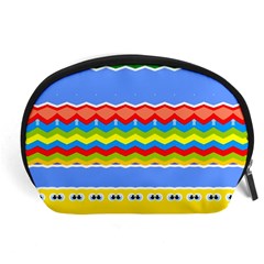 Colorful Chevrons And Waves                 Accessory Pouch by LalyLauraFLM