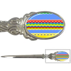 Colorful Chevrons And Waves                 			letter Opener by LalyLauraFLM