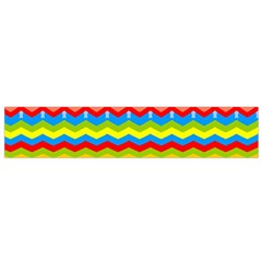 Colorful Chevrons And Waves                 Flano Scarf