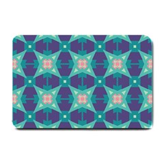 Blue Stars Pattern                  			small Doormat by LalyLauraFLM