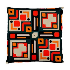 Shapes in retro colors texture                   	Standard Cushion Case (Two Sides)