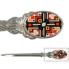 Shapes in retro colors texture                   			Letter Opener