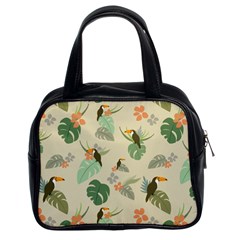 Tropical Garden Pattern Classic Handbags (2 Sides) by TastefulDesigns