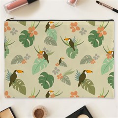 Tropical Garden Pattern Cosmetic Bag (xxxl)  by TastefulDesigns