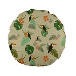 Tropical Garden Pattern Standard 15  Premium Round Cushions Front