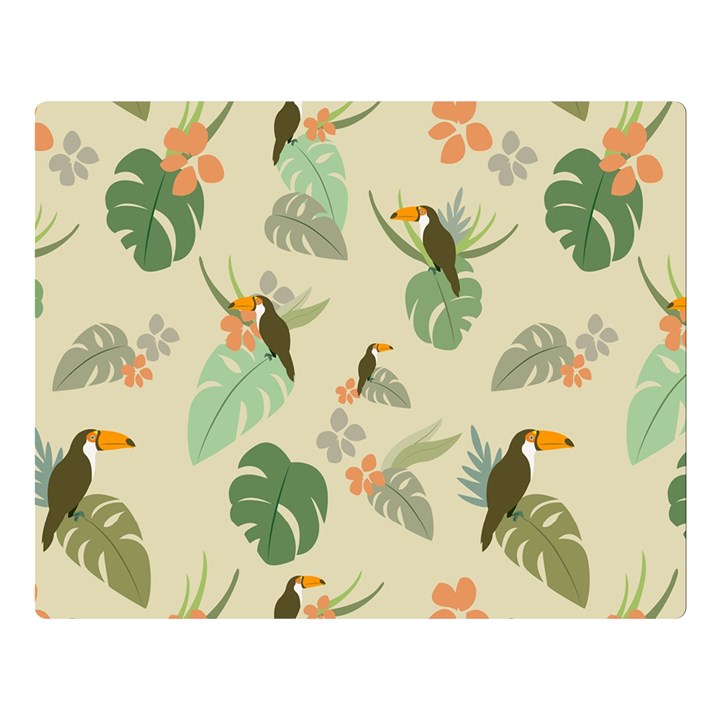 Tropical Garden Pattern Double Sided Flano Blanket (Large) 