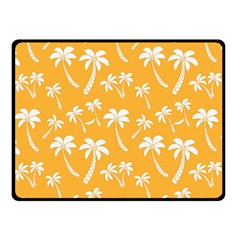 Summer Palm Tree Pattern Double Sided Fleece Blanket (small) 