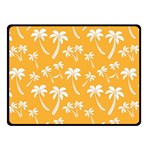 Summer Palm Tree Pattern Double Sided Fleece Blanket (Small)  45 x34  Blanket Front