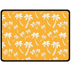 Summer Palm Tree Pattern Double Sided Fleece Blanket (large) 