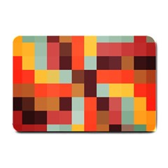 Tiled Colorful Background Small Doormat  by TastefulDesigns