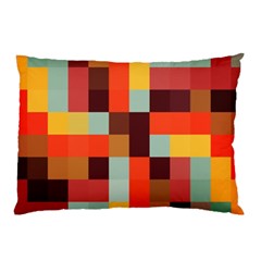 Tiled Colorful Background Pillow Case by TastefulDesigns