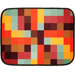 Tiled Colorful Background Double Sided Fleece Blanket (mini) 