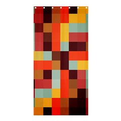 Tiled Colorful Background Shower Curtain 36  X 72  (stall) 